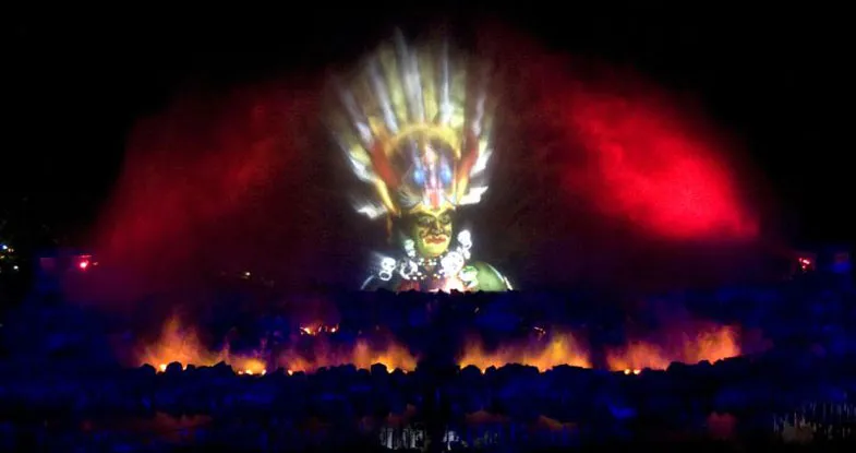 Water Show in Akshardham Temple Image