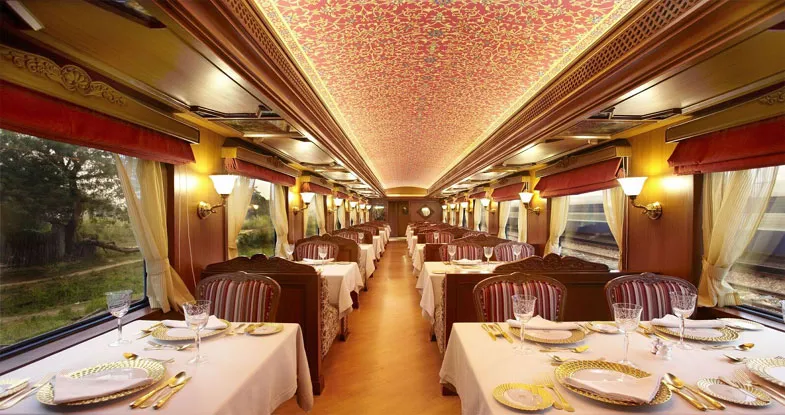 Multi cuisine Restaurant at Maharaja Express Luxury Train Image
